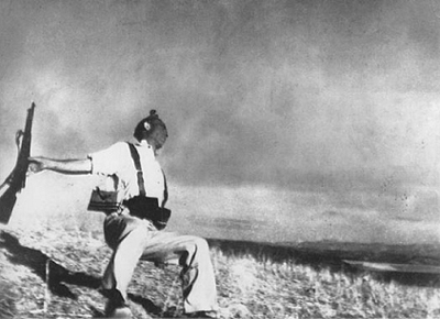 Muerte del miliciano republicano - R. Capa