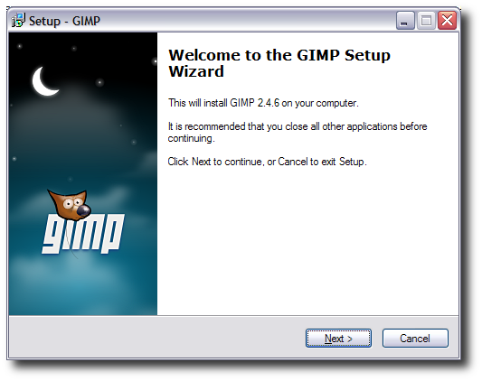 instalación Gimp 2