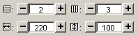 Configuración de filas y columnas