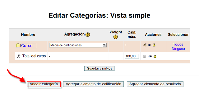 Editar categorías
